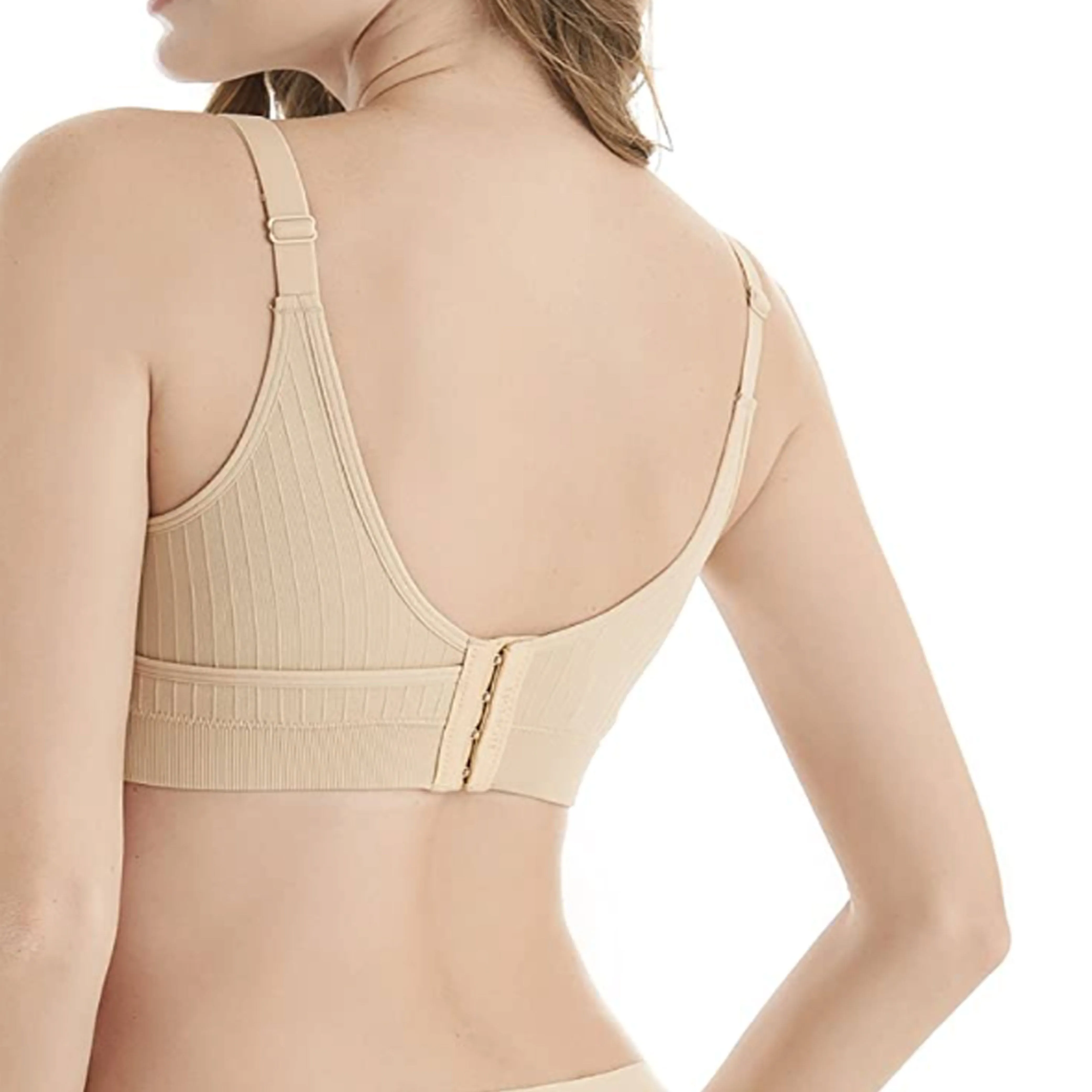 1 Pc Womens Maternity Pregnancy Nursing Bra Padded Comfort Wire Free Stretch S-M