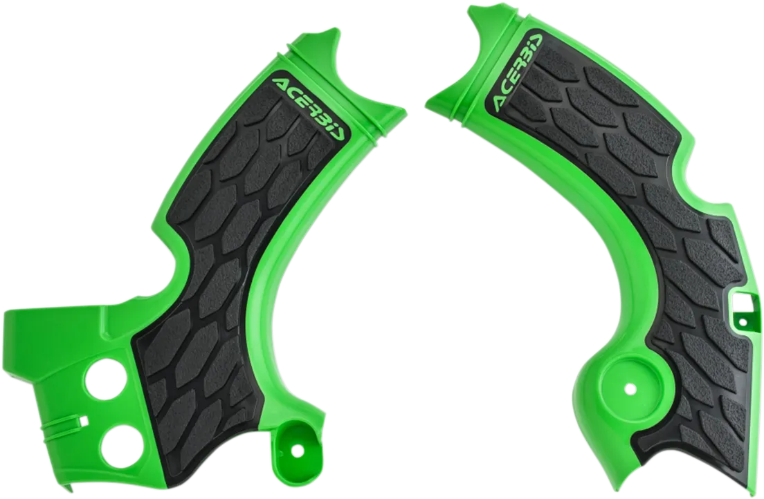 ACERBIS X-Grip Frame Guards - Green/Black N/F 15-18 KX450F>05051370 2657591089