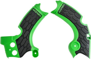 ACERBIS X-Grip Frame Guards - Green/Black N/F 15-18 KX450F>05051370 2657591089