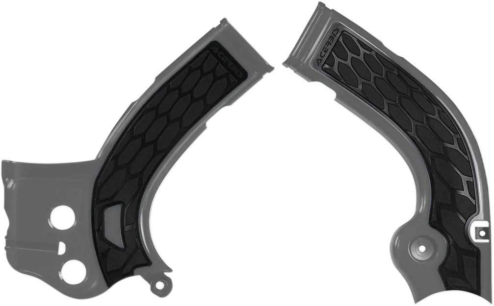 ACERBIS X-Grip Frame Guards - Silver/Black 2374261015