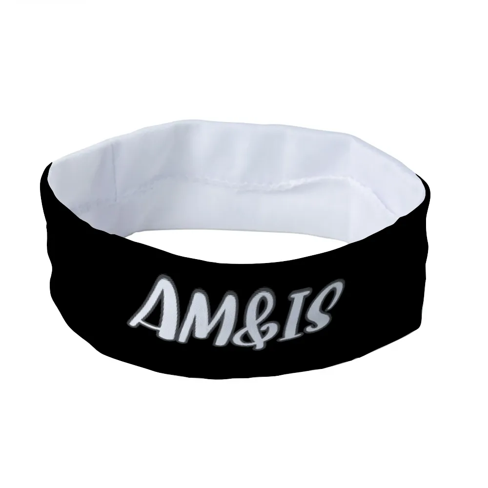 Am&Is Unisex Polyester Magic Scarf Headband - Black