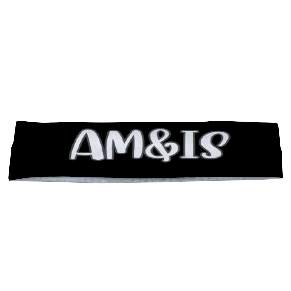 Am&Is Unisex Polyester Magic Scarf Headband - Black