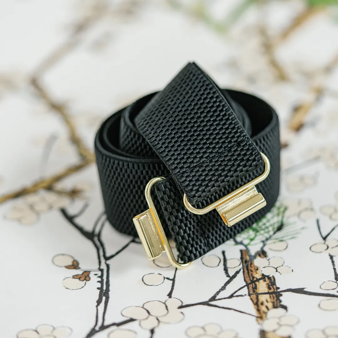 Black Interchangeable Stretch Belt Band