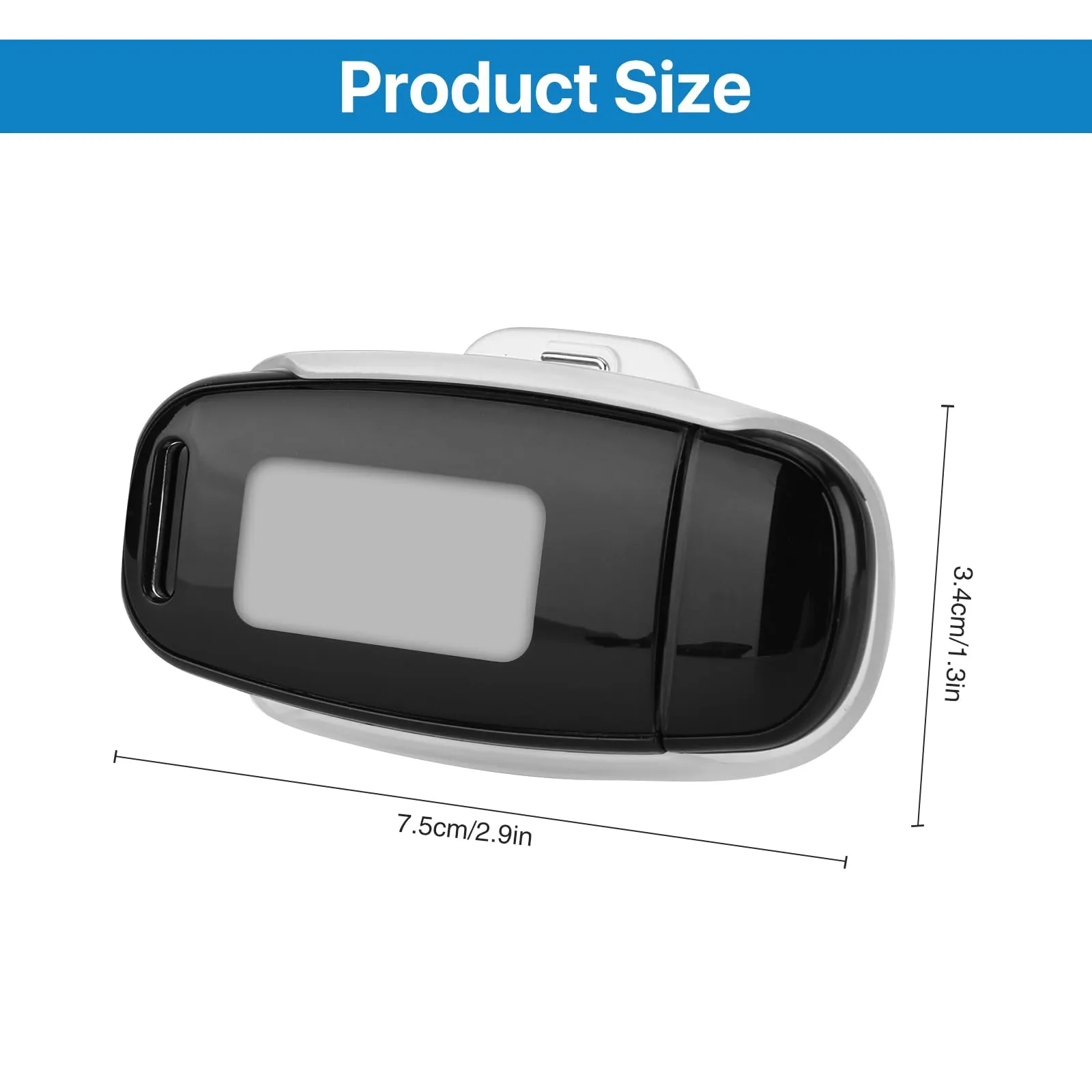 Blingbin 3D Pedometer for Walking, Simple Digital Step Counter with Removable Clip and Lanyard, USB Rechargeable Accurate Pedometers for Steps Track with Backlight for Men Women Kids Running Hiking