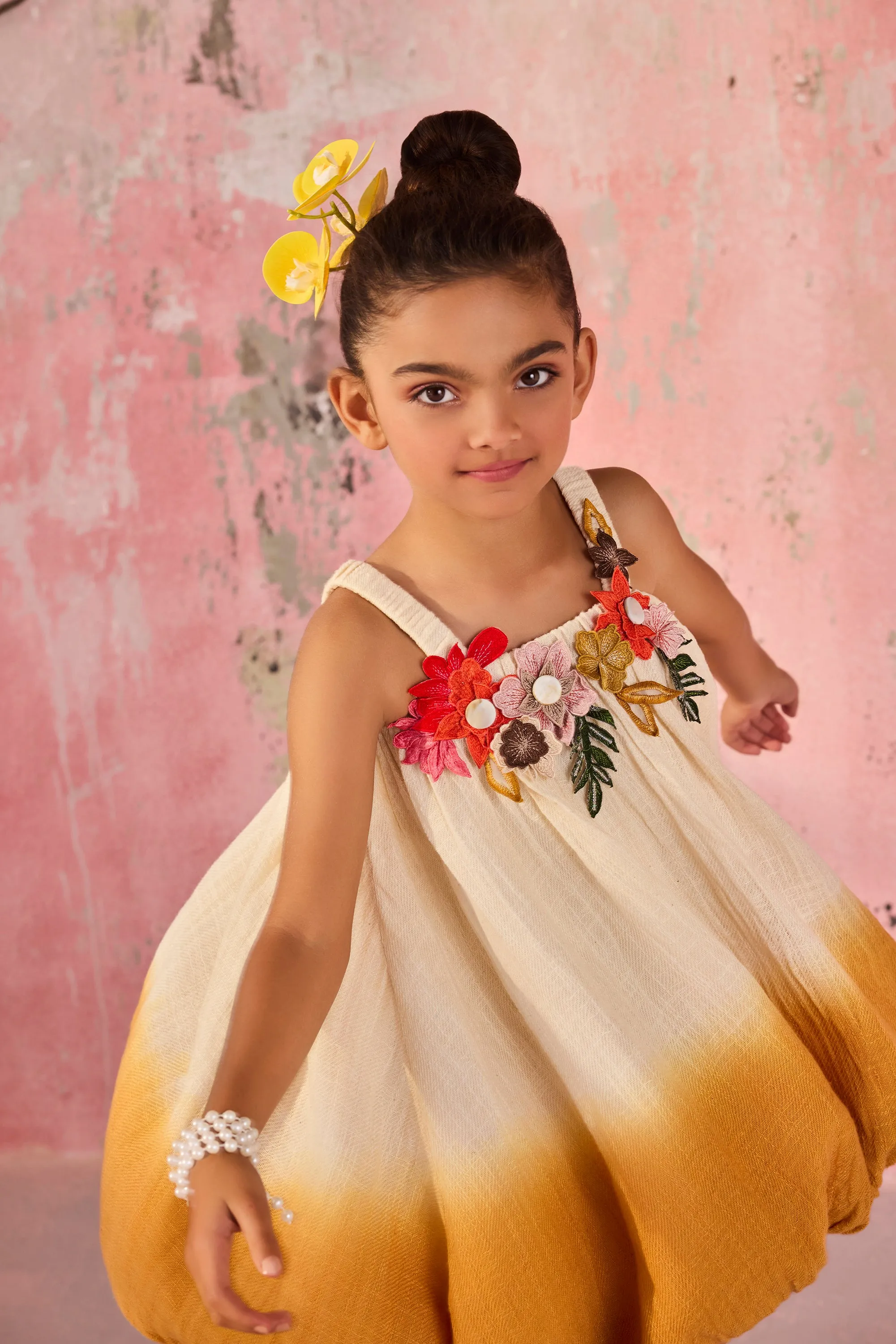 Blossom Dip Dye Dress