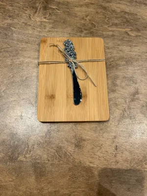 Cheese Board & Olive Spreader