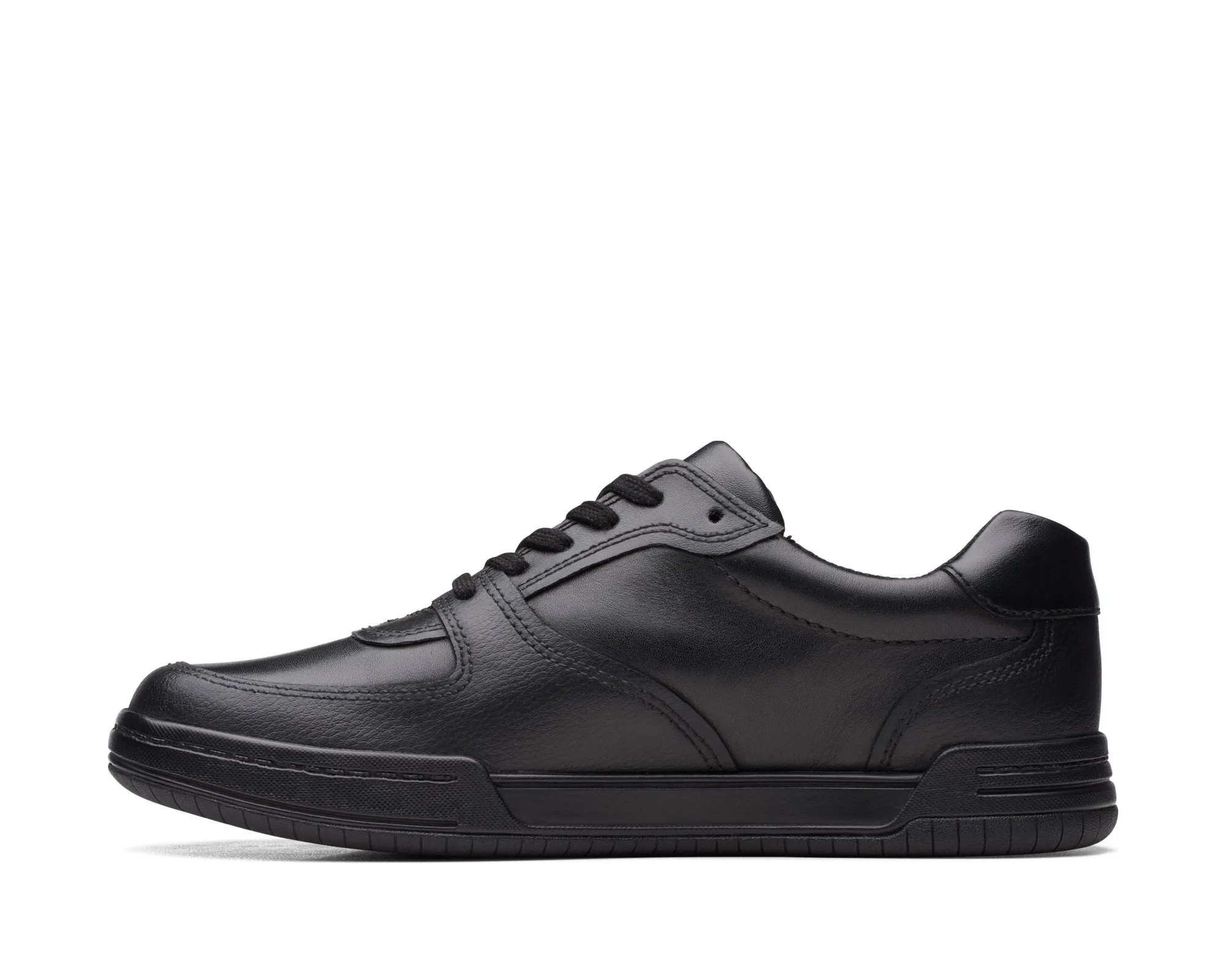 Clarks Fawn Lay Black Leather - Wide Width