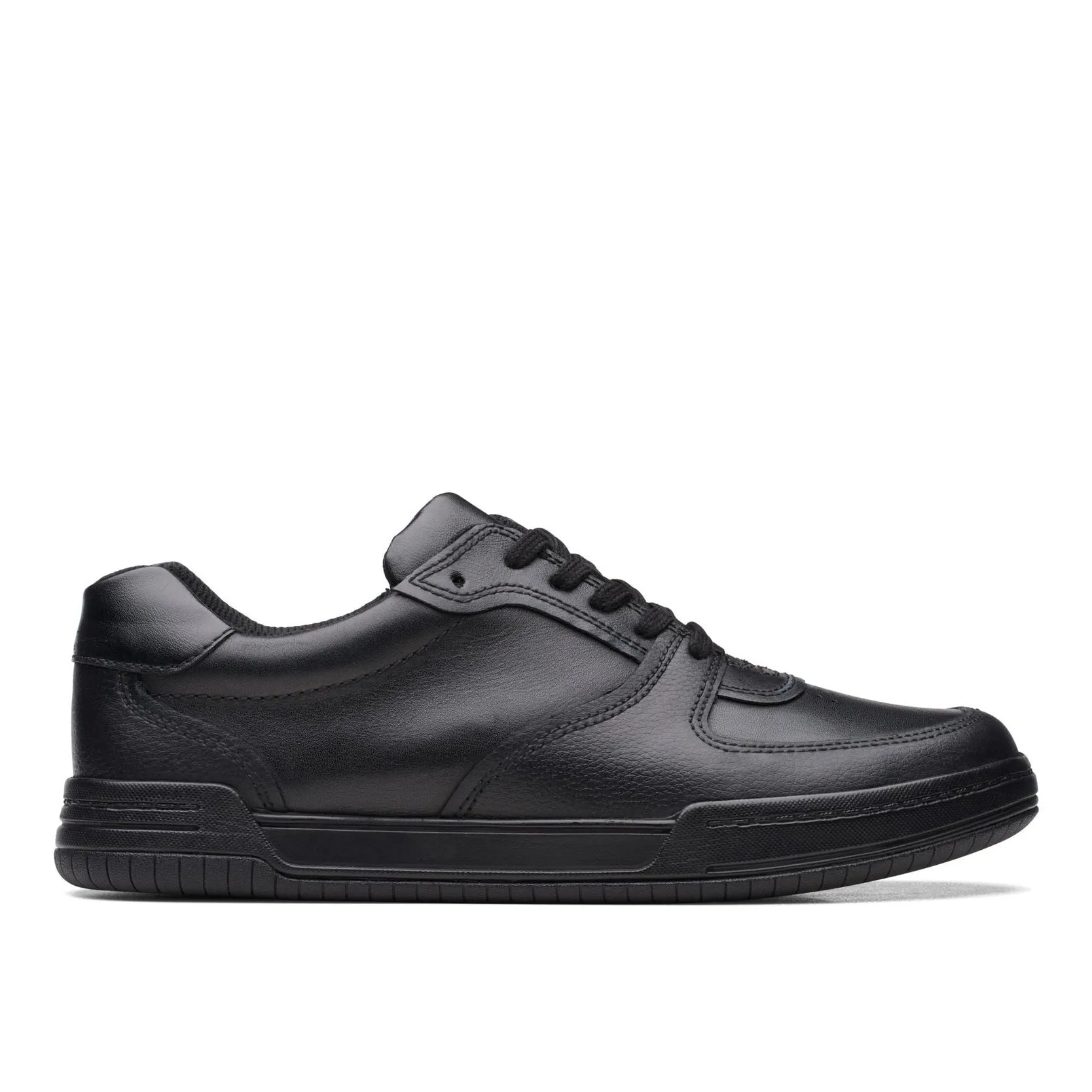 Clarks Fawn Lay Black Leather - Wide Width