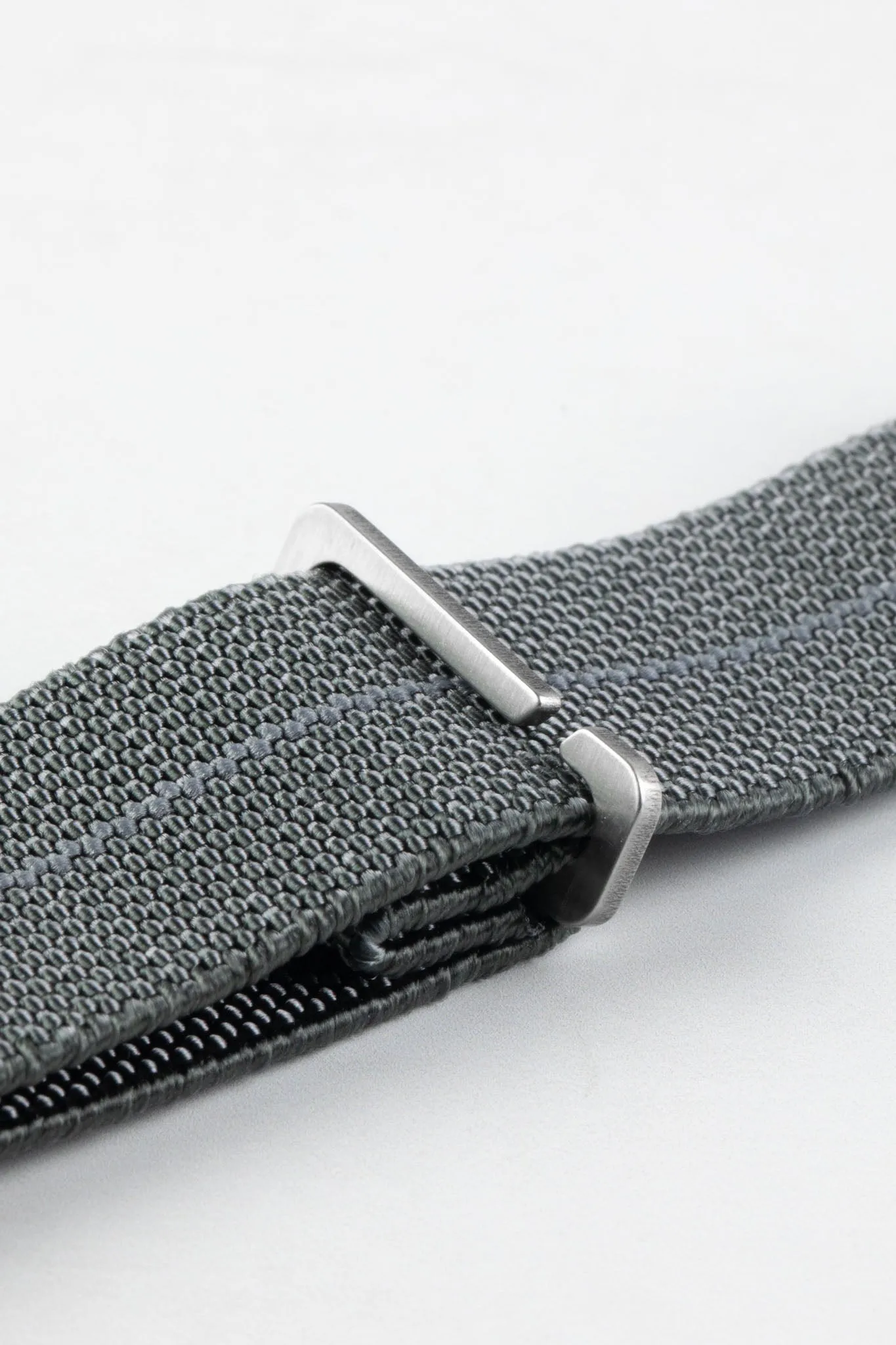 Erika's Originals MIRAGE MN™ Strap in TWO-TONE GREY - BRUSHED Hardware