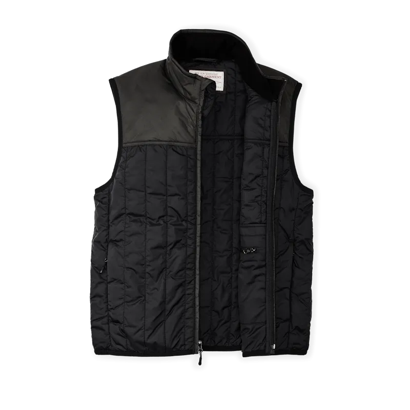 Filson Ultralight Insulated Vest - Black/Olive Gray