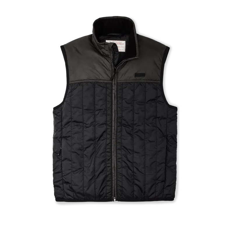 Filson Ultralight Insulated Vest - Black/Olive Gray