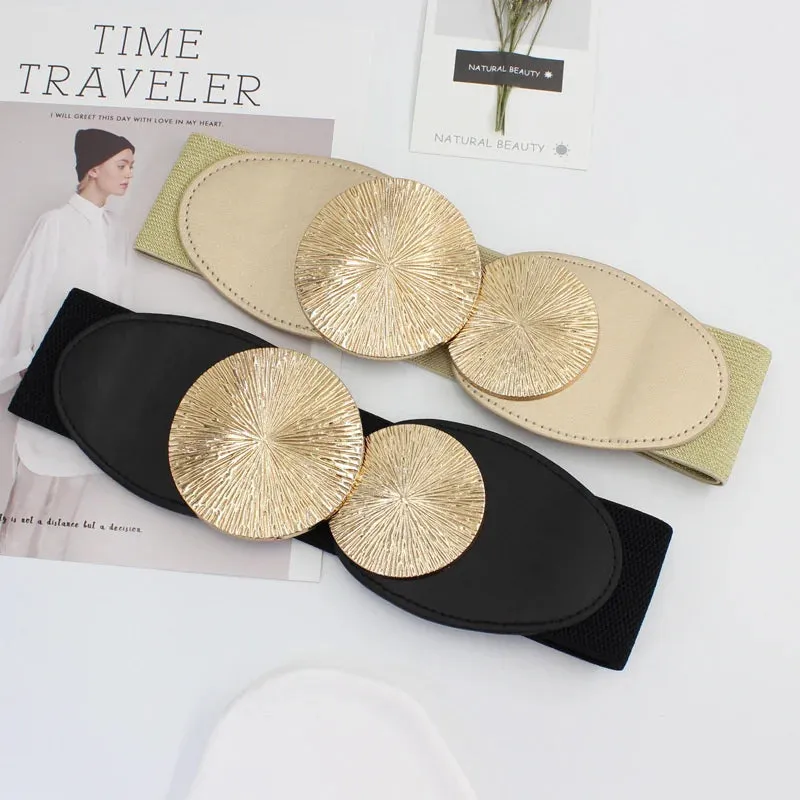 Girdle Korean Metal Round Elastic Belt
