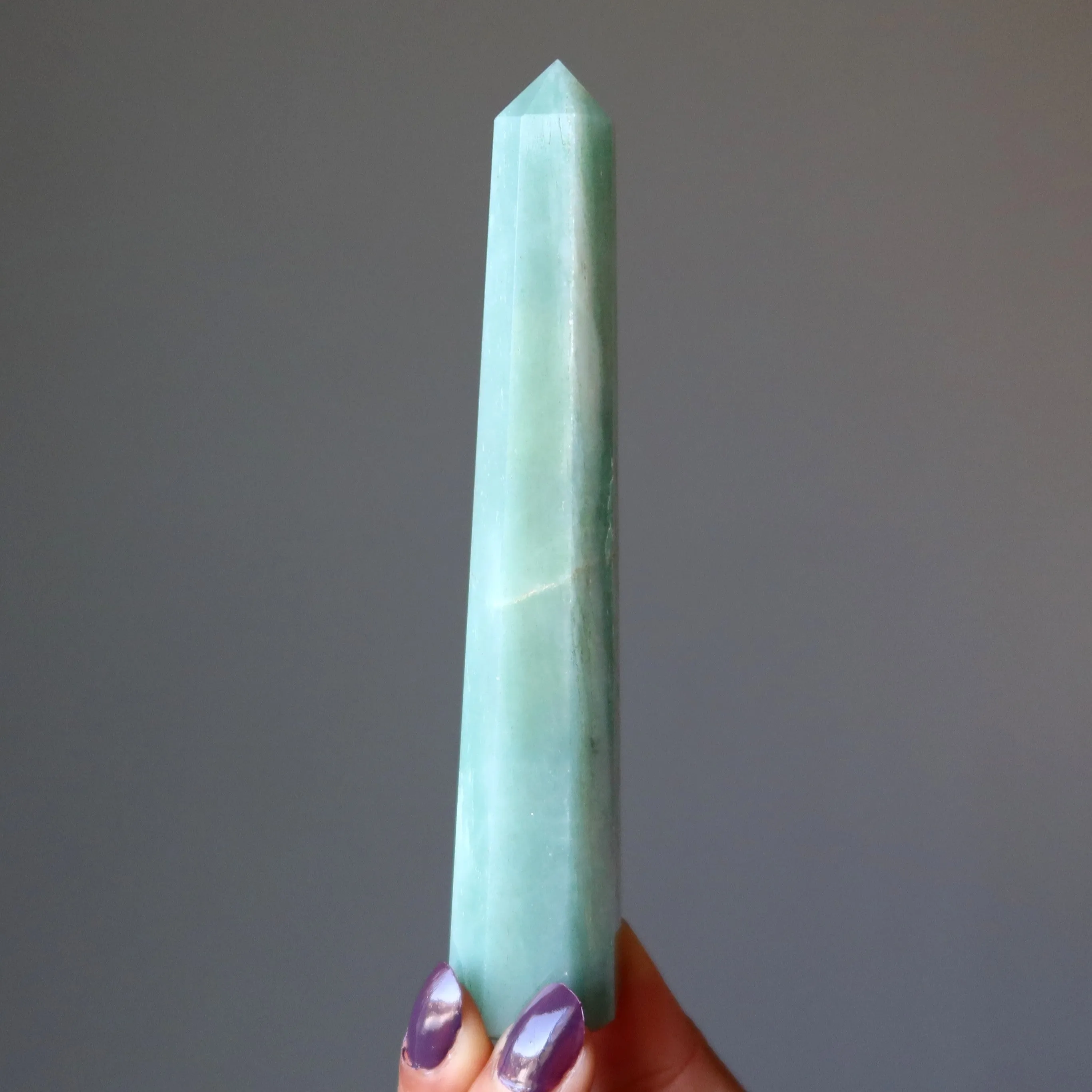 Green Aventurine Tower Wand Prosperity Point
