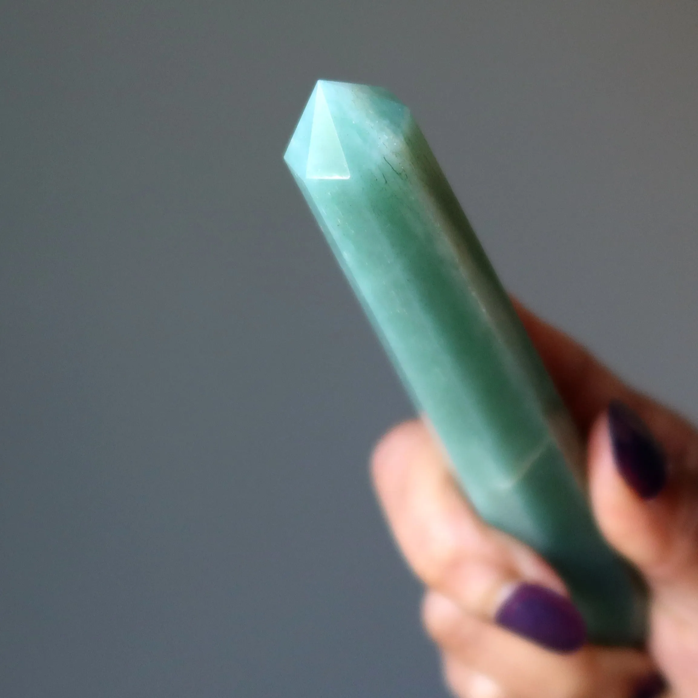 Green Aventurine Tower Wand Prosperity Point