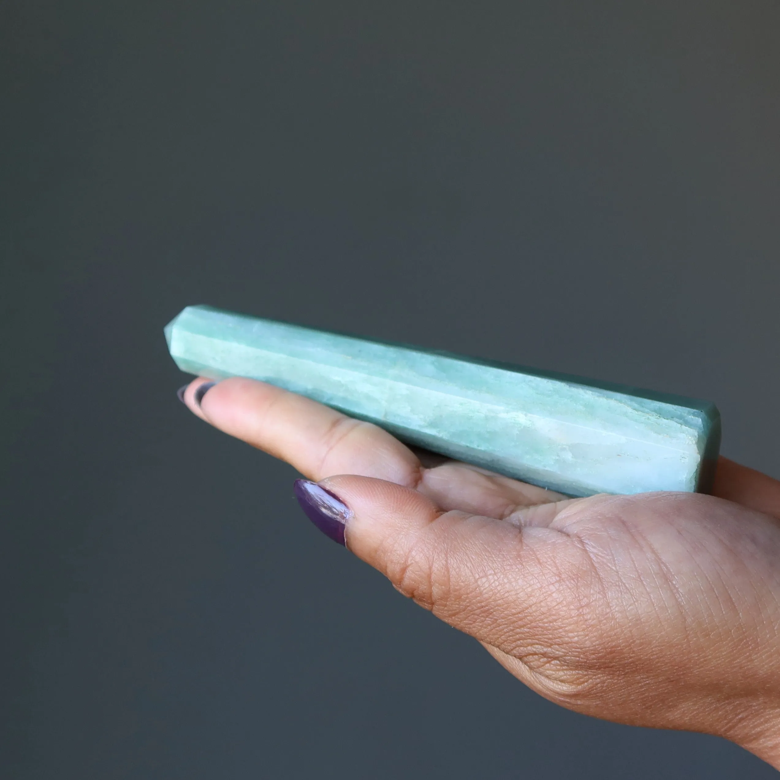Green Aventurine Tower Wand Prosperity Point