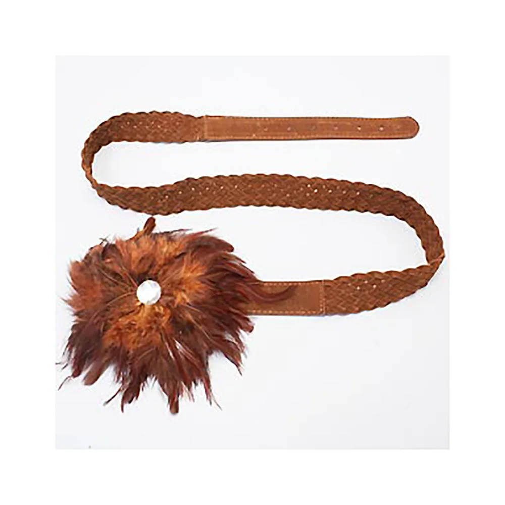 iLLASPARKZ Feather Flower Centered Elastic Belt