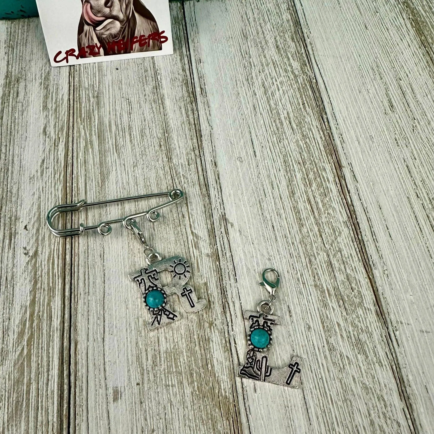 Initial Clip-on Charms: S