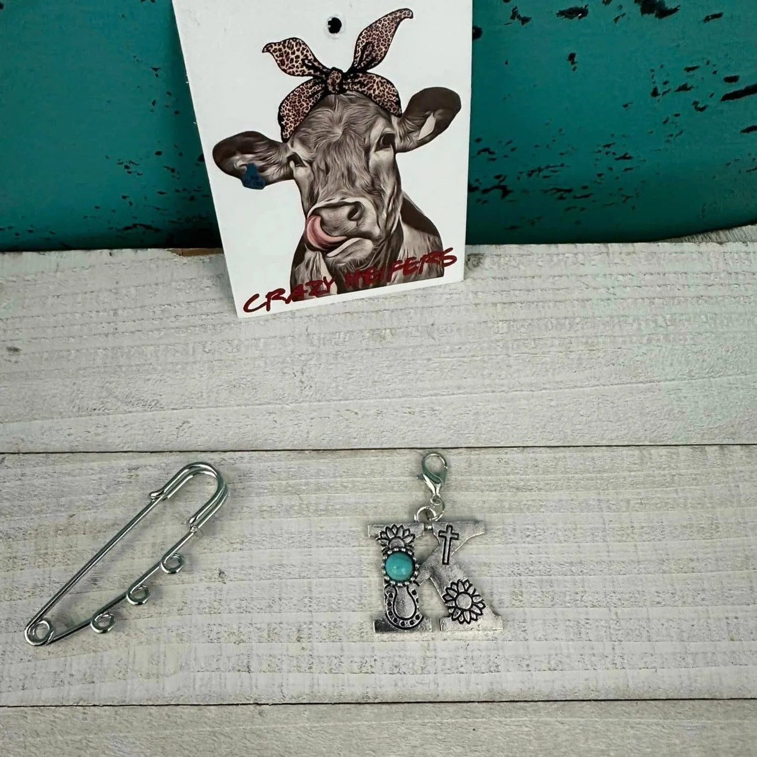 Initial Clip-on Charms: S