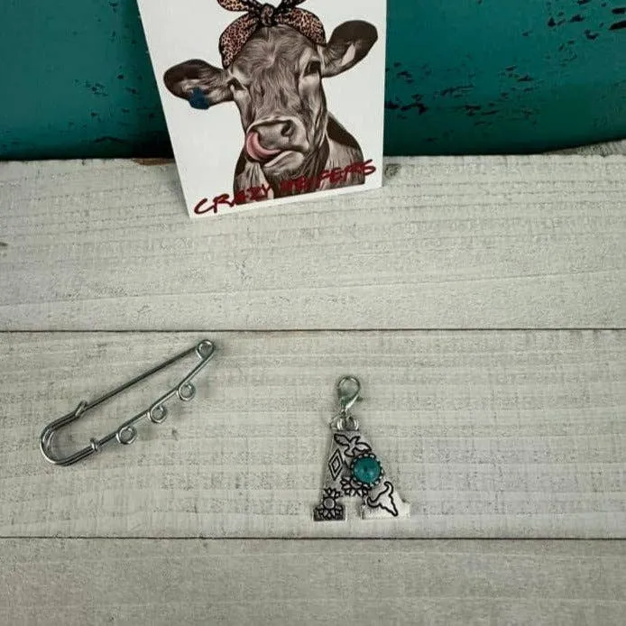 Initial Clip-on Charms: S