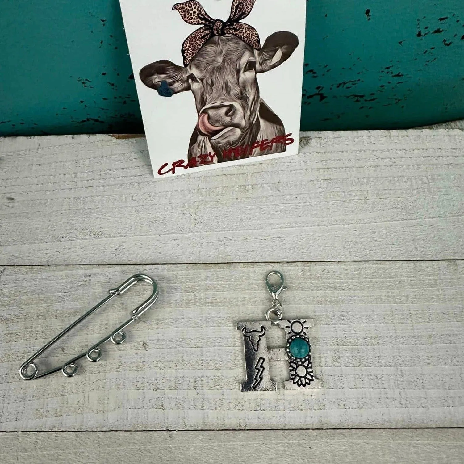 Initial Clip-on Charms: S