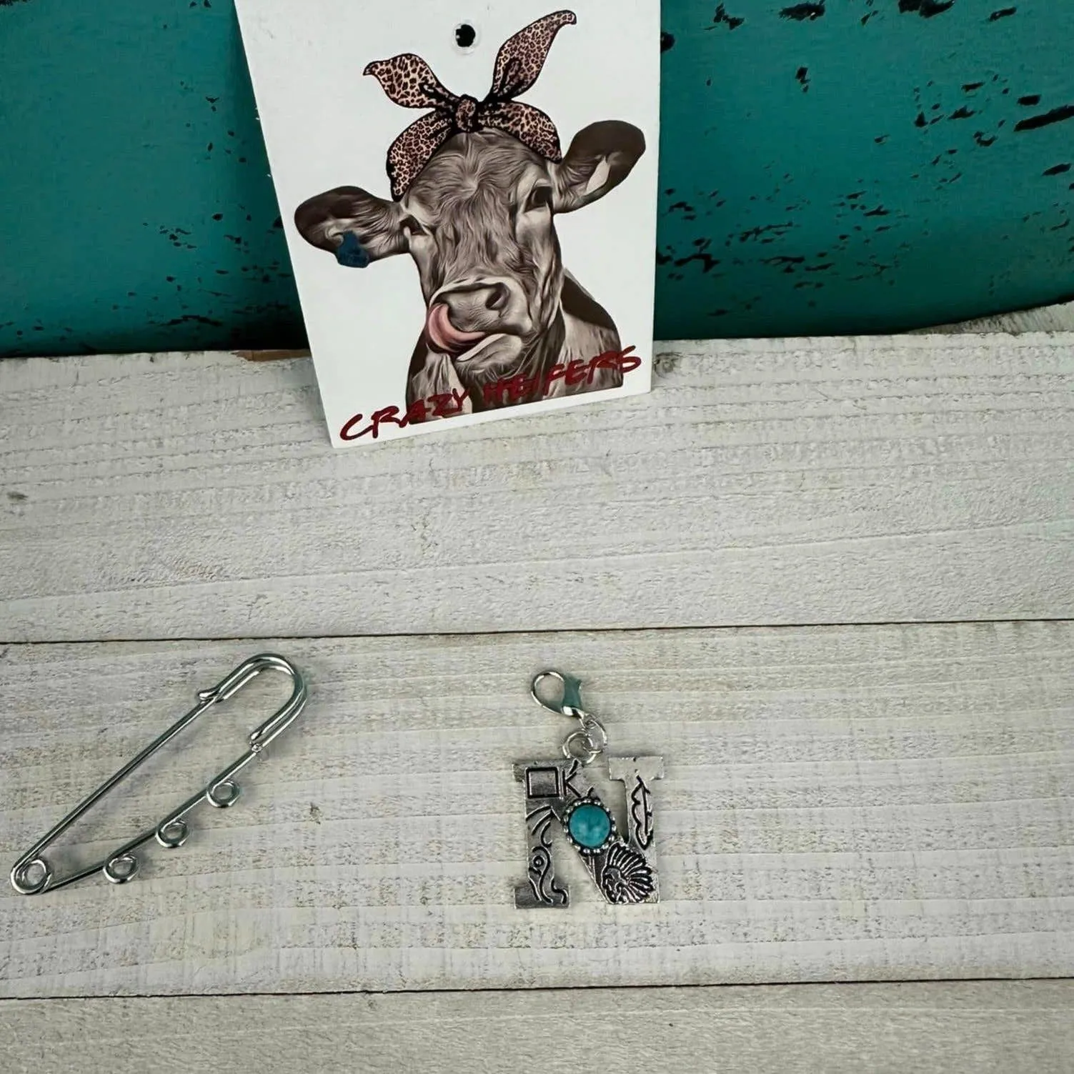 Initial Clip-on Charms: S