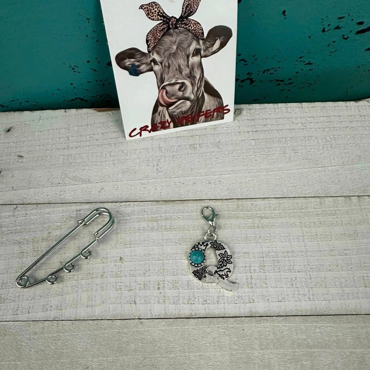 Initial Clip-on Charms: S