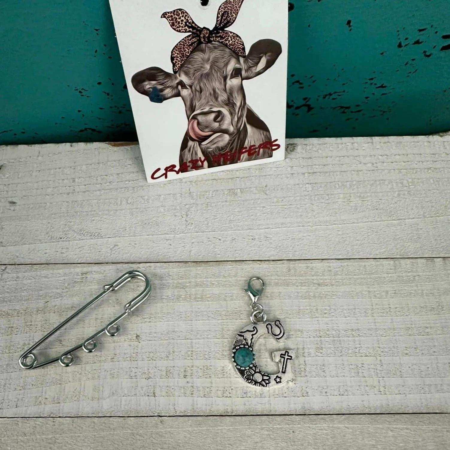 Initial Clip-on Charms: S