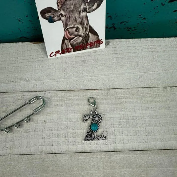 Initial Clip-on Charms: S