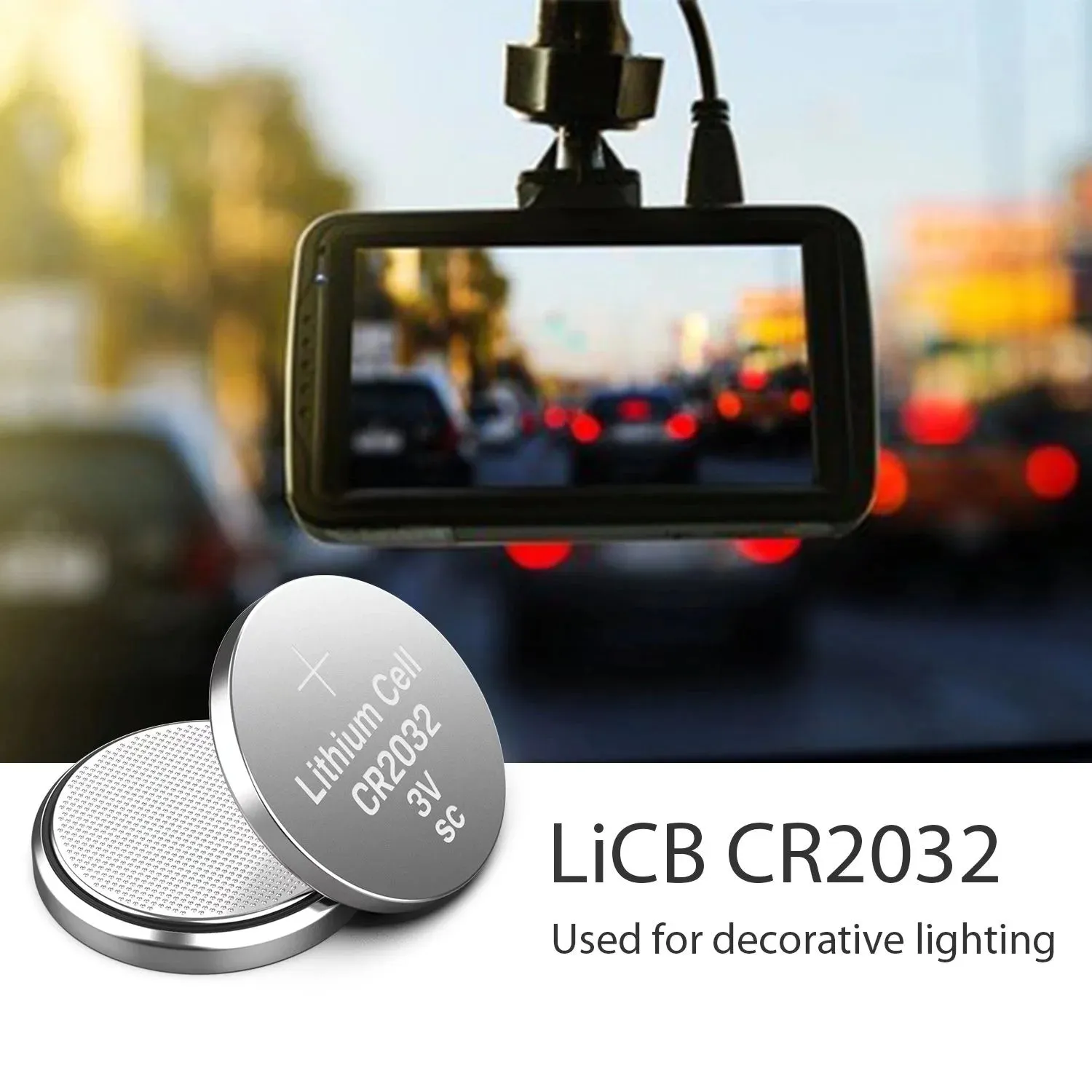 LiCB Cr2032 Battery 2032 3v Lithium Coin Battery Cell CR 2032 Button Batteries10-Pack