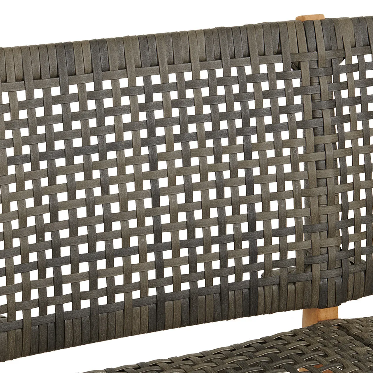 Sanur Teak & Woven Outdoor Sofa 65"