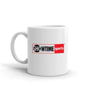 SHOWTIME Sports Red Outline Logo White Mug