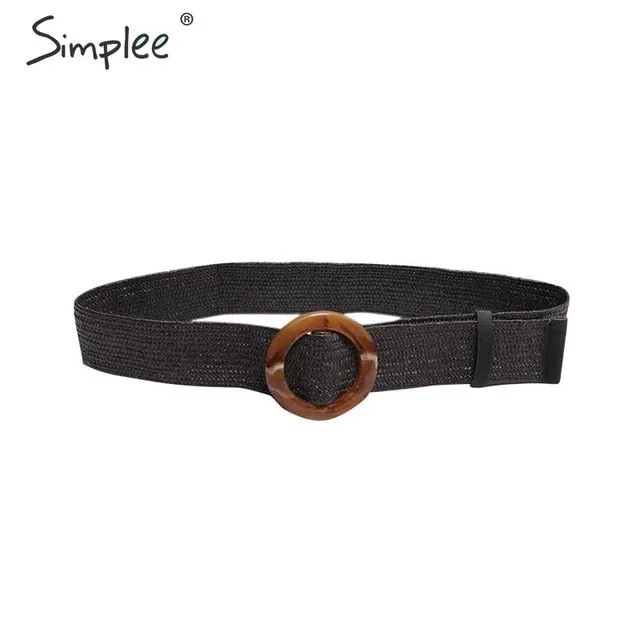 Simplee Bohemian wide belt for women