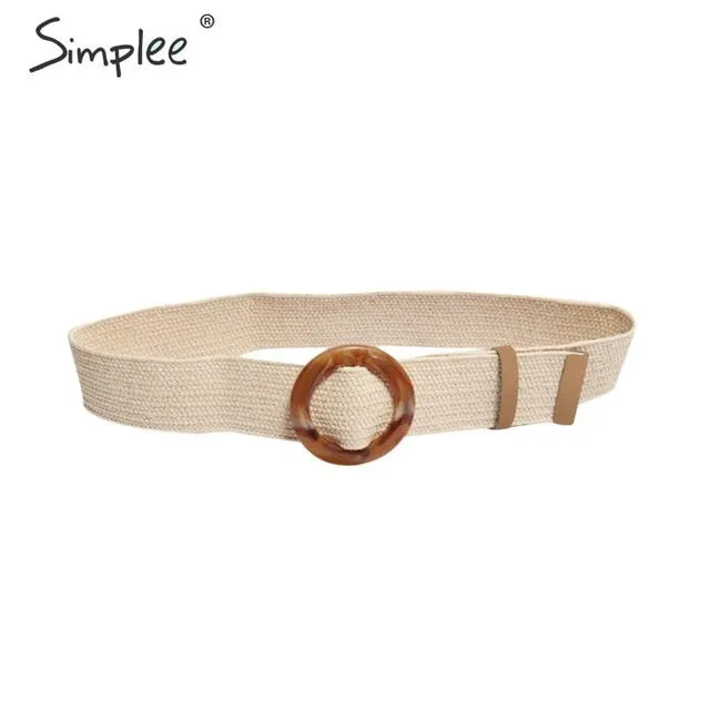 Simplee Bohemian wide belt for women