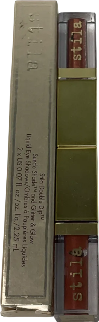 Stila Double Dip Suede Shade Glitter & Glow Eyeshadow Hot Tamale 2.25