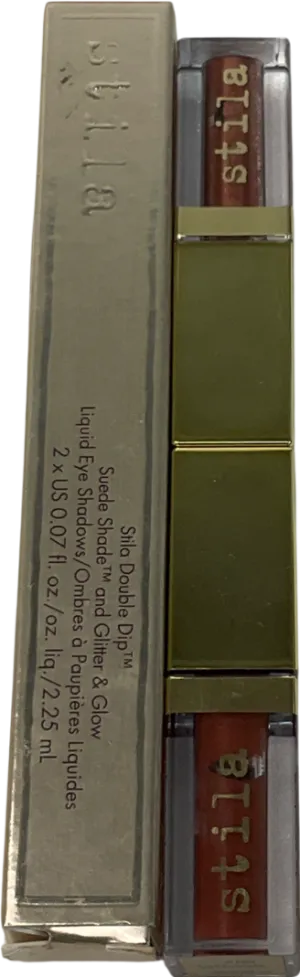 Stila Double Dip Suede Shade Glitter & Glow Eyeshadow Hot Tamale 2.25