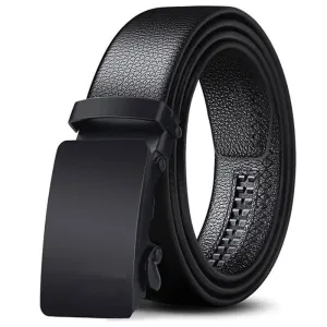 West Louis Automatic Buckle Leather Business Belt
